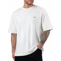 Smilodox T-Shirt Cedrik, Oversize Shirt aus 100% Baumwolle, Weiches Material, Modern Metallabel Baumwollshirt Kurzarmshirt moderne Details Freizeitshirt