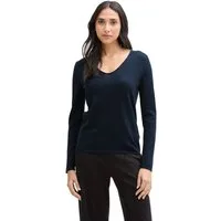 TOM TAILOR V-Ausschnitt-Pullover Regular mit V-Ausschnitt