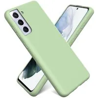 CoolGadget Handyhülle Silikon Case für das Samsung Galaxy S22 Slim TPU Cover 6,1 Zoll, Weiche Schutz Hülle mit Innen Fleece aus Stoff Handy Tasche