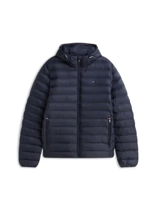 Tommy Hilfiger - Gesteppte Kapuzenjacke blau - Gr. - L