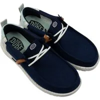 Hey Dude Wally Craft Linen Slip-On Sneaker mit Ziernähten