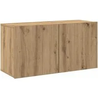 vidaXL TV-Wand TV-Wandschrank Artisan-Eiche 80x30x41 cm, (1-St)