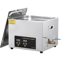 GarveeMore Ultraschallreiniger aus Edelstahl, für Brillen/Schmuck/Uhren, 10L, digitales Bedienfeld, Timer 0-30 Min, Heizung bis 80°C, 40kHz, 240W