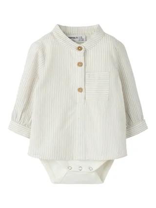 NAME IT - NBMFAR LS SHIRTBODY Cloud Dancer - Gr. - 86