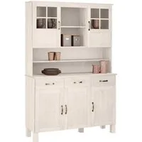 Home affaire Küchenbuffet Alby Breite 125 cm, 2 Glastüren, 2 Schubladen