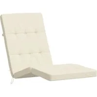 vidaXL Sitzauflage Liegestuhl-Auflagen 2 Stk. Creme Oxford-Gewebe, (2 St)