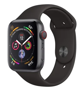 Apple Watch Series 4 [GPS + Cellular inkl. Sportarmband schwarz] 44mm Aluminiumgehäuse spacegrau