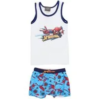 Textiel Trade B.V. Pyjama Spiderman Unterwäsche-Set für – Unterhemd & Shorts aus Baumwolle