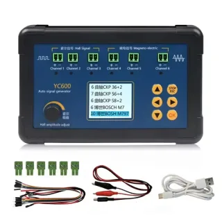 YC600 Six Channel Auto Signal Generator Crankshaft Camshaft CKP CMP Simulator ECU Computer Maintenance Tester