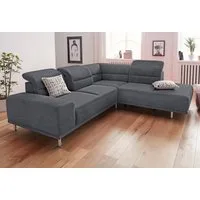 sit&more Ecksofa Mariola L-Form, mit Federkern und Ottomane, inklusive Sitztiefenverstellung