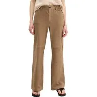 Marc O'Polo Lederhose aus weichem Ziegen-Veloursleder