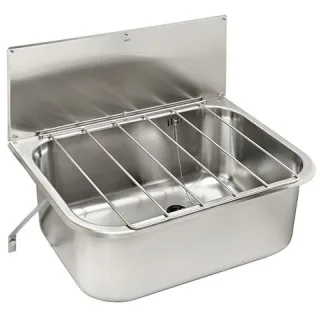 KWC Aquarotter Mehrzweckbecken, SIRIUS, Edelstahl, 660x500x460 mm, Klapprost und Spritzwand, 2000103 2000103647