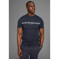 DELMAO T-Shirt mit sportlich-maritimen Marken-Schriftzug