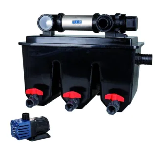 T.I.P. Profi Teichfilter-Set - Für 30.000 l Teich, UV-C 24 W, Mehrkammersystem, MTS 30000 UV 24 INOX, 30288