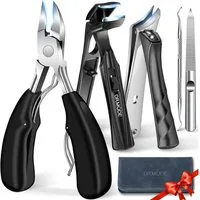 LuxusKollektion Nagelknipser-Set Zehennagelknipser Senioren Edelstahl scharfe Klingen dicke Nägel