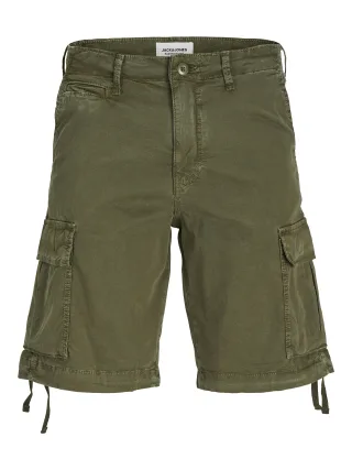 JACK&JONES - JPSTCOLE TUCKER CARGO SHORTS LNG SN olive night - Gr. - S