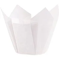 Demmler Muffinform Muffin-Tulip-Wraps weiß - 24 Stück, zum stilvollen Anrichten von Muffins und Cupcakes - Made in Germany