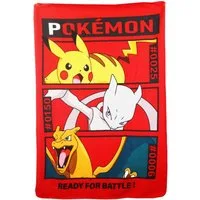 Wohndecke Pokemon Pikachu Mewtu Glurak Kinder Fleecedecke, POKÉMON, leichte Kuscheldecke Gr. 100x140 cm