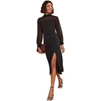 Friends Like These Midikleid Friends Like These Scuba/Chiffon-Midikleid Regular (1-tlg)