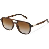 LuxusKollektion Retrosonnenbrille Sonnenbrille Unisex Polarisiert 1-leopardenmuster-rahmen Verlaufsbraun