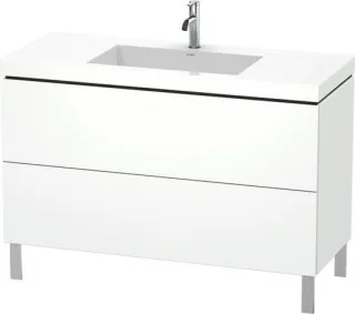 Duravit L-Cube c-bonded Set bodenstehend Weiß 1200x480x698 mm - LC6939O8484 LC6939O8484