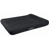 Intex Luftbett 66768 Luftbett "PillowRest Classic" blau 137x191x23cm, wasserfeste, beflockte Oberseite