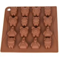 wisefood Silikonform 1-tlg., Silikonform Tiere - braun 18x16,5x2cm -, (1-tlg)