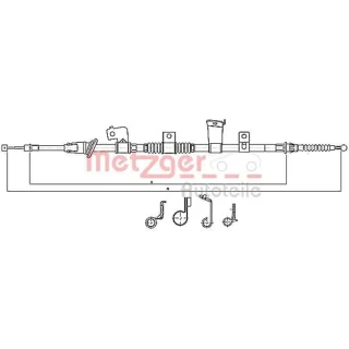Metzger Handbremsseil hinten links Citroen C4 Mitsubishi Asx