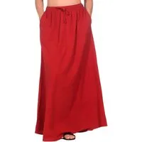 KUNST UND MAGIE Maxirock Sommerrock Damen Rock Baumwolle – Boho Maxirock elastische Taille