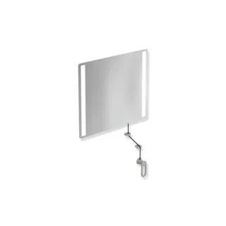 Hewi 801 Kipp-Lichtspiegel LED 801.01B40095 600x540x6mm, matt, felsgrau