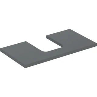 Geberit ONE Waschtisch-Platte, Ausschnitt mittig, für Aufsatzwaschtisch Schalenform 505273003
