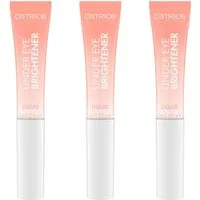 Catrice Augenpflege-Set Under Eye Brightener Liquid, 3-tlg., Roséton, aufhellend, leicht, glattes Finish