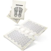 NEOLYMP Meditationskissen Akupunktur Fußmassage Matte mit ABS-Spitzen – Vielseitige Stimulation, Massagematte für Füße - abwaschbar, umweltfreundlich, mit Tragetasche