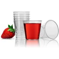 BigDean Schnapsglas 100 Stück Shotgläser Plastik 3cl, 100-tlg., Kunststoff, Party Shotglas, Plastik, BPA-Frei, Bruchsicher, Wiederverwendbar