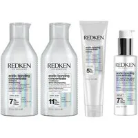 Redken Haarpflege-Set Redken Acidic Bonding Concentrate 4er Bundle Set, 4-tlg., Shampoo - Conditioner - Leave-In - Serum, reichhaltig