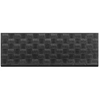 Karat Stufenmatte Stripe, Treppenschutz, Stufenschutz,25x75 cm, Schwarz, rechteckig, aus Gummi