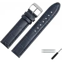 MARBURGER Uhrenarmband 20mm Leder Alligator Prägung