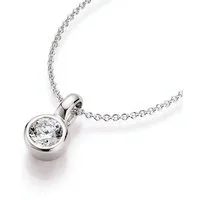 Smart Jewel Kette mit Anhänger Zirkonia-Anhänger, Silber 925