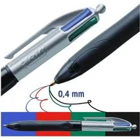 BIC Kugelschreiber 4 Colours Grip Pro, 4 Farben in einem Stift