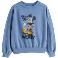 Next Sweater Sweatshirt mit Waschung, Mickey Mouse, Kurzgröße (1-tlg)
