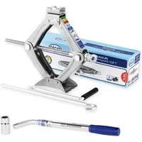 alca Wagenheber Scherenwagenheber Kompakt 0,8t, drehbarer Sattel, Hubhöhe 100–320mm, max. Hubhöhe: 32 cm, 1-tlg., Solo