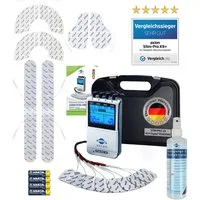 Axion TENS-EMS-Gerät 4 Kanal STIM-PRO X9+ TENS Gerät, TENS Schmerztherapiegerät, (Spar-Set), MEDIZINPRODUKT, EMS Muskelaufbau, Massagegerät, Beckenbodentraining