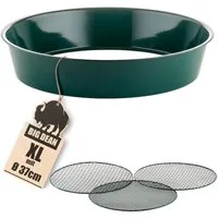 BigDean Gartensieb Metall fein bis grob inkl. 3 austauschbarer Siebeinsätze Erdsieb, Metall, (Set, 1-St., Gartensieb), Dreierlei Einsätze, Vielseitig Einsetzbar, Robustes Marterial