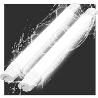 Nettlife Deckenleuchte LED Außenleuchte 90CM Led Röhre 24W Kellerlampe 5000K, LED fest integriert