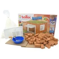 teifoc Garage Steinbaukasten, (Bausatz, 100 St., Bastelset), für Spielzeugautos, Made in Germany