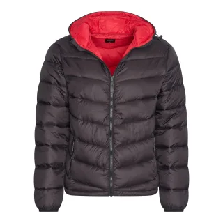 Hooded Winter Jacket Zwart von Cappuccino Italia in der farbe Schwarz und in größe M.