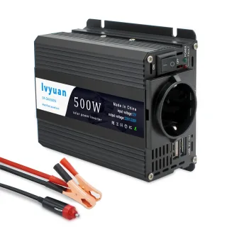[EU Direct] Ivyuan 350W (500W Peak) DC to AC Power Converter DC 12V to AC 220V AC Car Inverter Automatic Transformer Wit