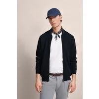 bugatti Sweatjacke mit Collegekragen