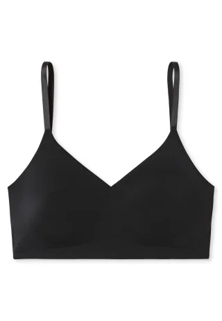 SCHIESSER - Bustier mit Pads schwarz - Gr. - 44