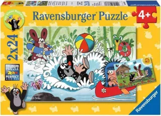 Ravensburger Puzzle - 08863 - Urlaub mit Maulwurf und seinen Freunden [2x24 Teile]
